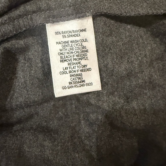 NWT Abound Dark Gray Sleeveless V-Neck Maxi Dress Soft Stretch Lounge S - Picture 6 of 6